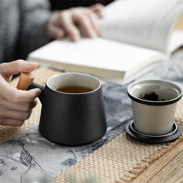Retro Ceramic Tea Infuser Cup | Kitchen dining