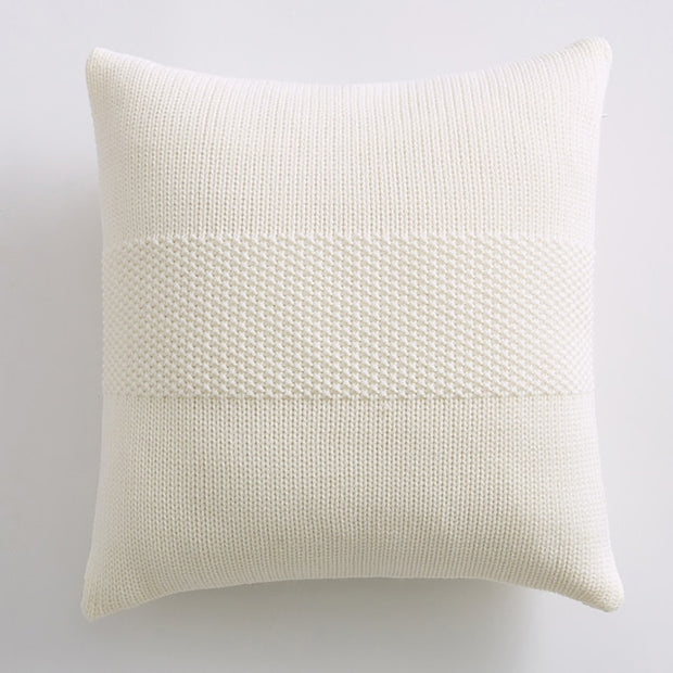 Handknitted Solid Pillow Cover -18"| Pillow covers throw