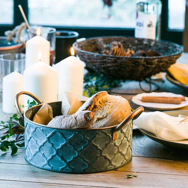 Handcrafted Retro Antique Bread Basket | Bowls and baskets