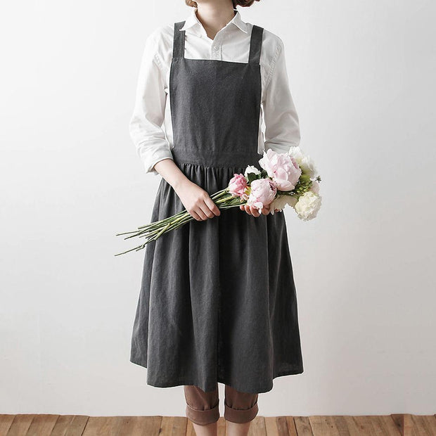 Minimalist Pleated Dress Apron| Aprons for kitchen