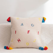 Rainbow Tassle Soft & Fluffy Cushion Cover | Pillow covers throw