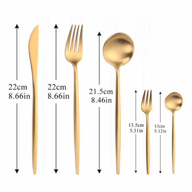 Modern Minimalist Flatware Set | Kitchen utensils