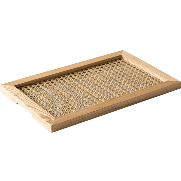 Handmade Open Woven Rattan Tray | Stores with home decor