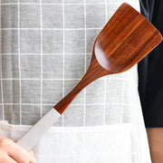 Natural Teak Wooden Spatula Set - White | Kitchen utensils