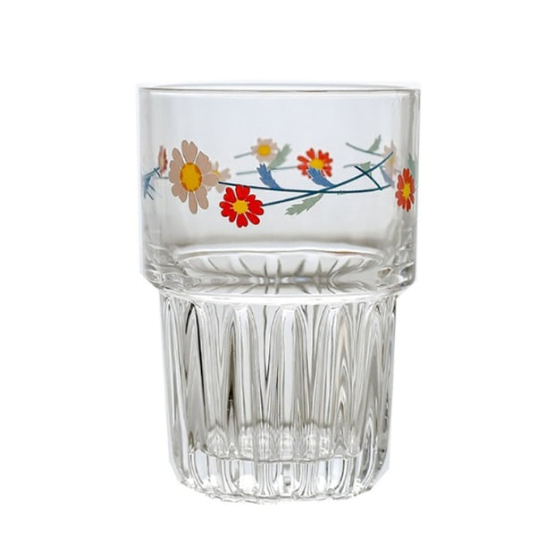 Retro Ditsy Floral Glass | Kitchen dining