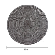 Round Woven Placemats Set | Kitchen dining