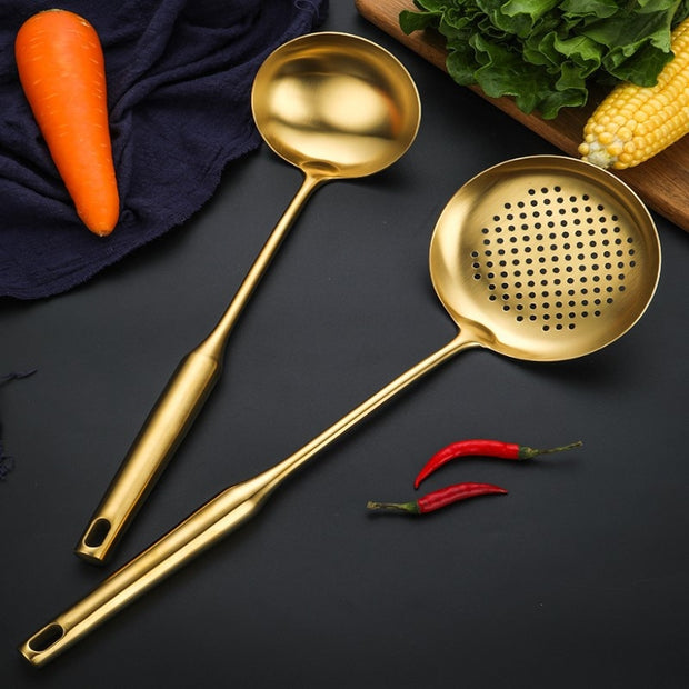 Kitchen Spatula Set - Gold | Kitchen utensils