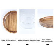 Glass Storage Container with Wooden Lid | Serveware