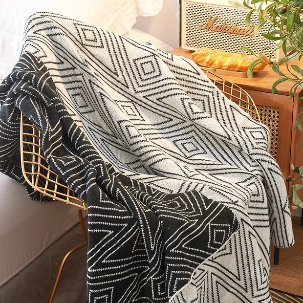 Knitted Shawl Throw Blanket| Blankets fleece throws