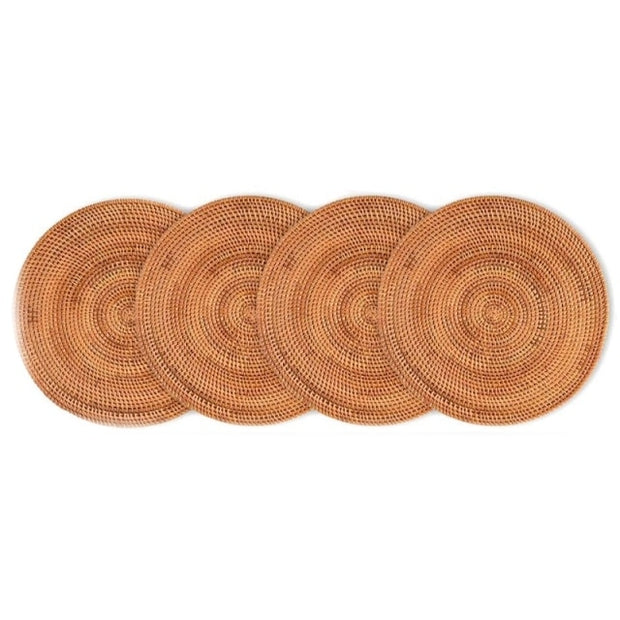 Rattan Handwoven Placemats (Set of 4) | Placemats woven