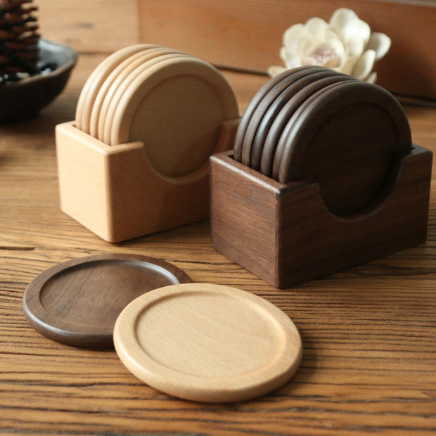 Handcrafted Wooden Coaster Set | Placemats woven