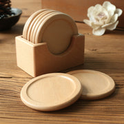 Handcrafted Wooden Coaster Set | Placemats woven
