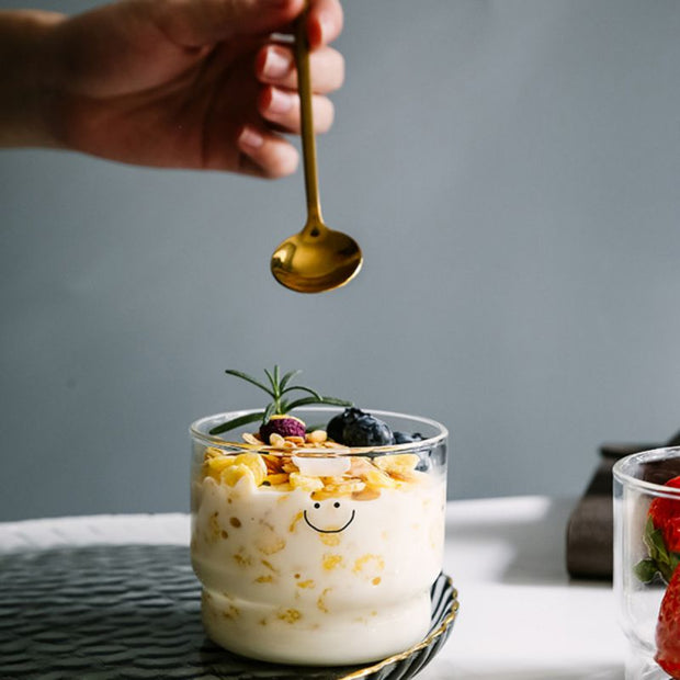 Smiley Glass Breakfast Cup | Serveware