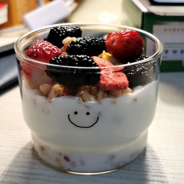 Smiley Glass Breakfast Cup | Serveware