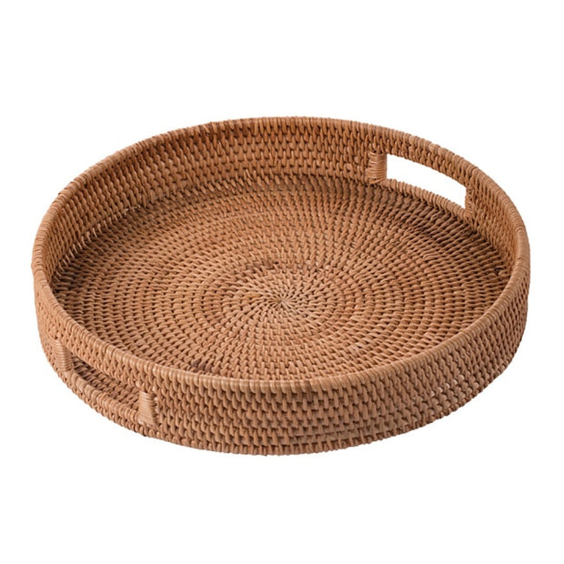 Handmade Woven Rattan Tray | Stores with home decor