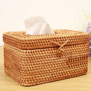 Rattan Tissue Box - Rectangular | Baskets for Storage Shelves