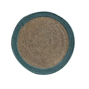 Handmade Jute Placemats with Fabric Border| Placemats woven