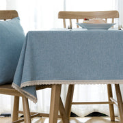 Subtle Lace Selvage Tablecloth | Home decor for living room