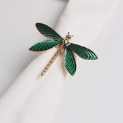 Green Dragonfly Napkin Ring - Set of 4 | Napkin rings