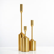 Gold Pillar Candle Holder Set | Stores with home decor