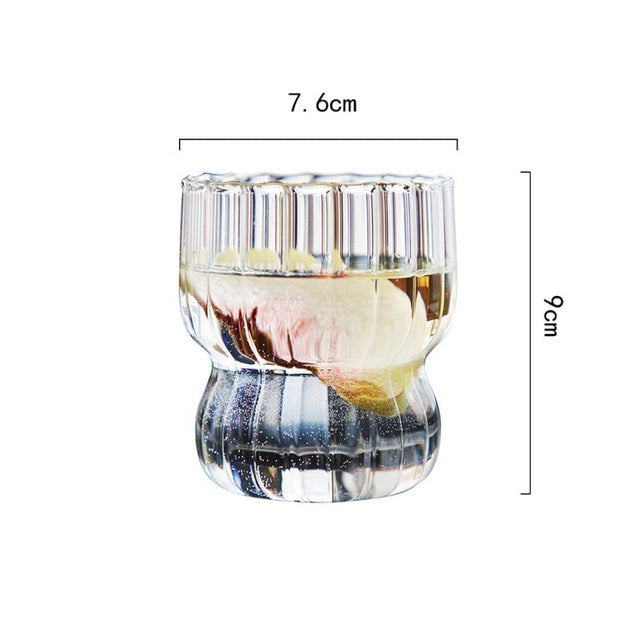 Ridged Parfait Glass Cup - Set of 2| Kitchen dining