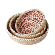 Handwoven Bamboo Basket - Set of 3 | Bowls and baskets