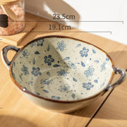 Flora Ceramic Pasta Bowls | Serveware