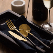 Stainless Steel Gold Flatware Set | Kitchen dining