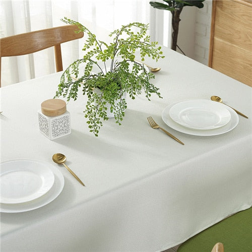 Minimalist Solid Color Tablecloth| Home decor for living room